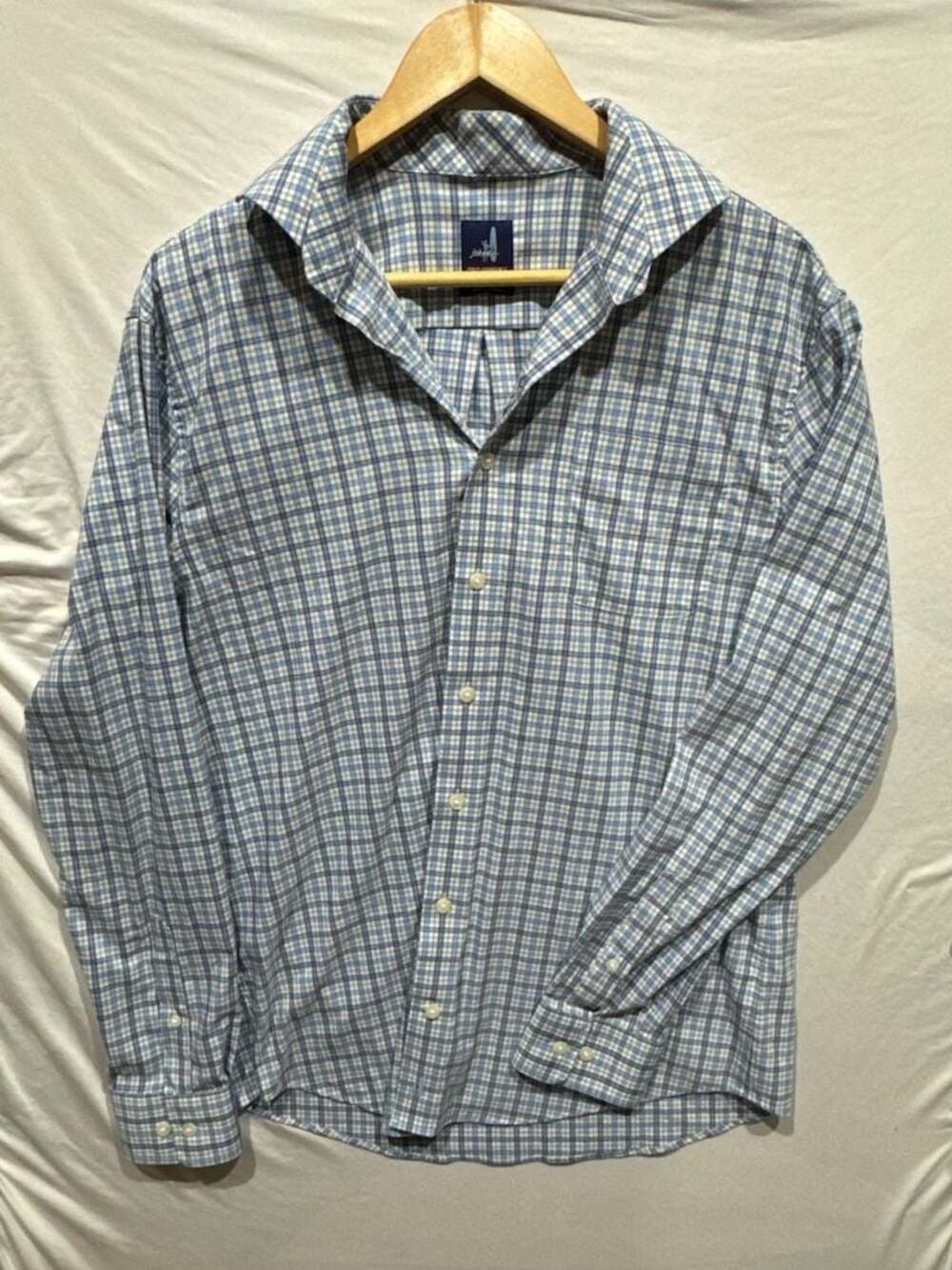 Y654 johnnie-O Prep-Formance Long Sleeve Button Down Plaid Shirt